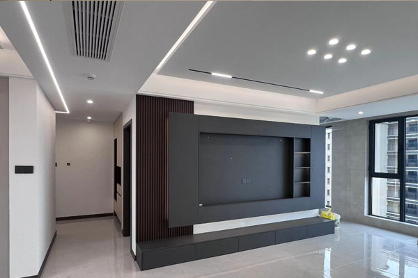 122m²现代简约黑白灰风格设计室内装修设计