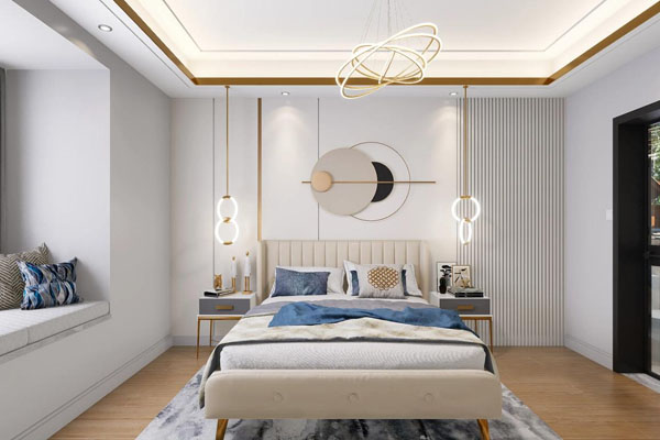 110平简约风,整个空间呈现出一种干净