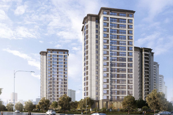 国贸在施工地参观